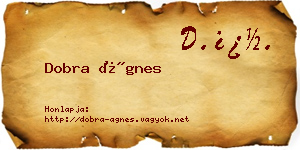 Dobra Ágnes névjegykártya
